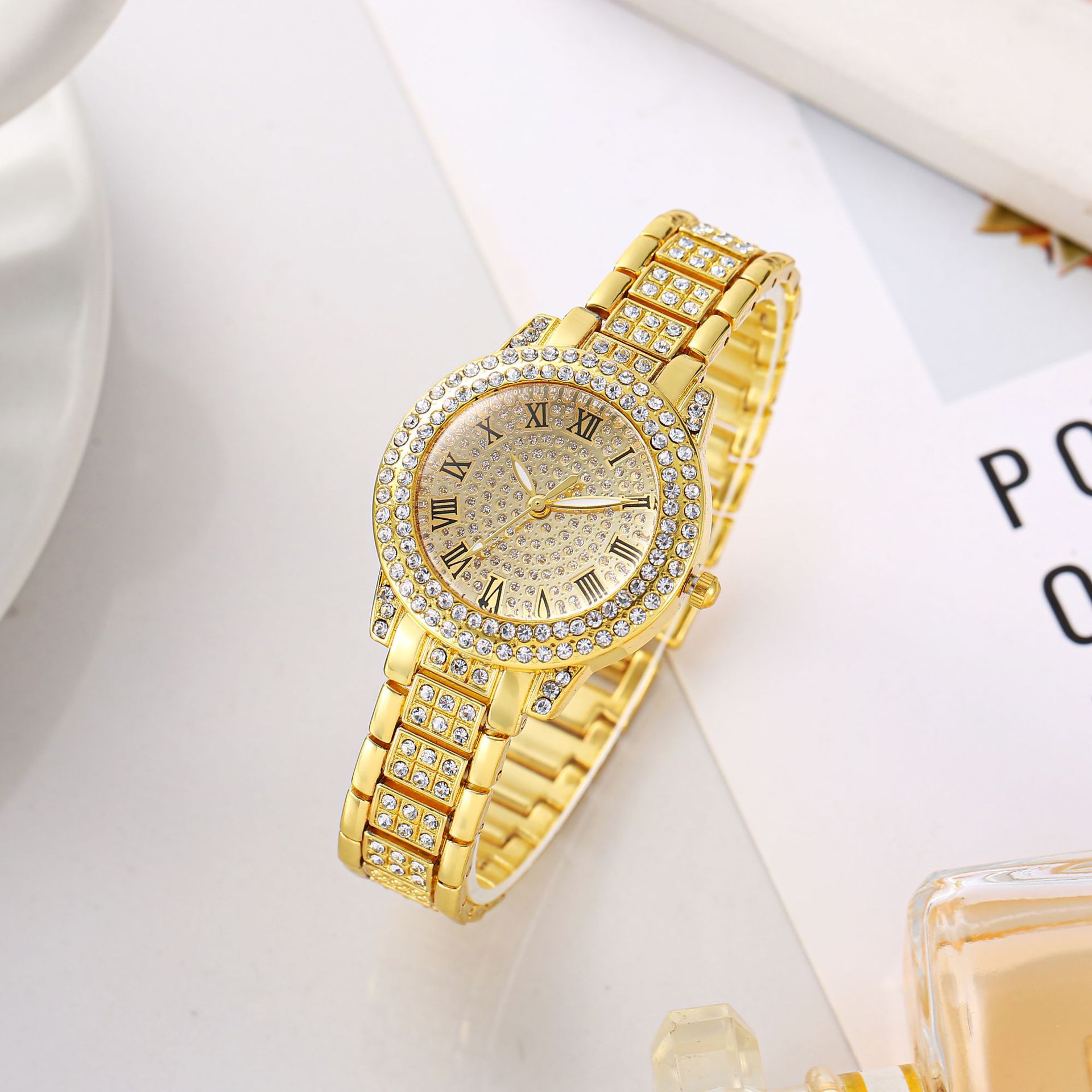 New starry sky women's diamond-encrusted quartz watch